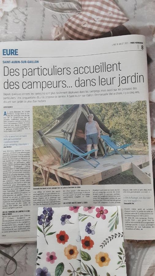 Lodge Exterieur 2 Personnes Saint-Aubin-sur-Gaillon Bagian luar foto